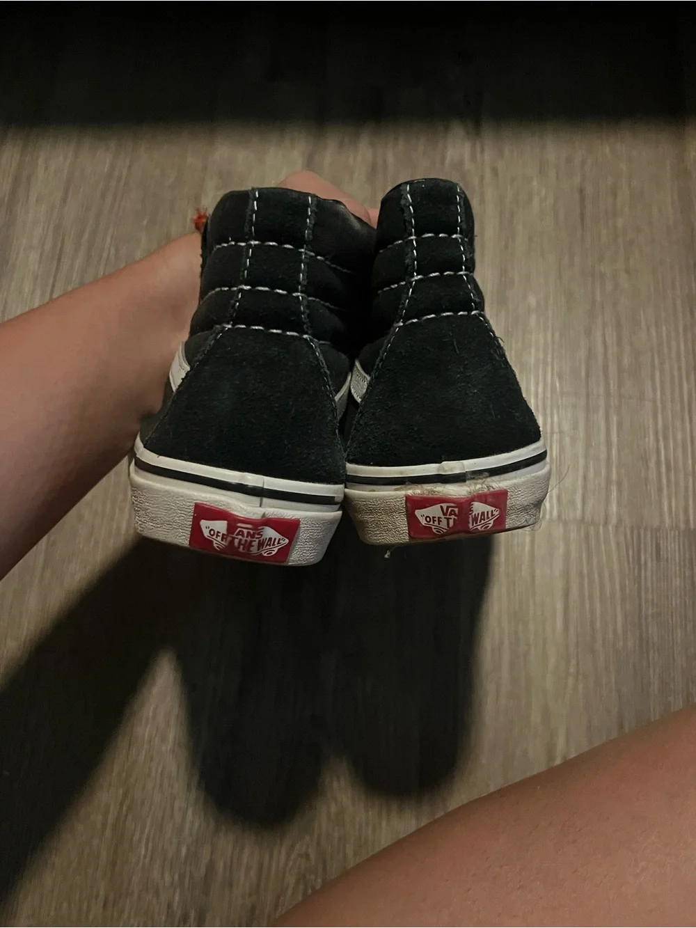 Vans Kids Black and White Sk8-Hi Style High-Top Sneakers